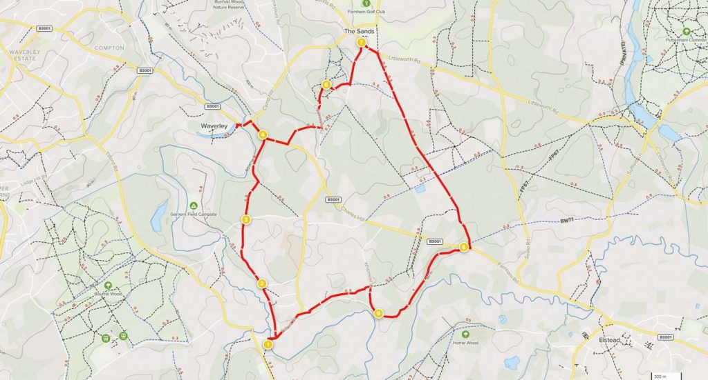 Counting Steps - Waverley Medieval Circular - AllTrails - Cranleigh ...